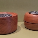 Pots à pot-pourri en merisier