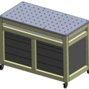 Établis type MFT et machines semi-stationnaires - defonceuse et scie sous table