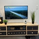 Meuble télé frêne et valchromat.