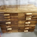 Servante atelier en pin de recup