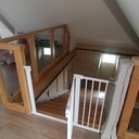 Balustrade bois et verre