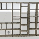 Bibliothèque en Trois parties