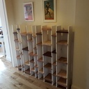 Étagères massif et brillant