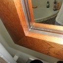 Cadre de miroir avec étagère