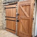 Fabrication de contre vents et portillons en mélèze