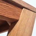 Les traverses sont dégraissées à l'arrière pour qu'elles soient bien jointives en façade avec les pieds.