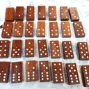 Boite avec dominos en Cumaru
