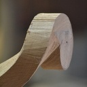 Escalier et main courante débillardée avec coupe à crochet