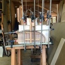 2 Tables de chevet de forme ovale