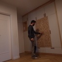 Placard d'entrée en frêne écaillé