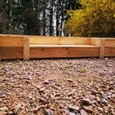 Escalier ou bancs extérieurs pour jardinières