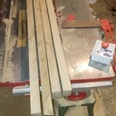 Bureau et chevet assortis