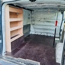 Rangements et Plancher pour camion de travail.