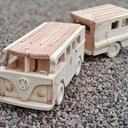 Combi VW hippie en bois de palette