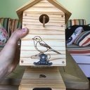 Petite trappe pour nettoyer la cabane