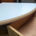 Console suspendue quart de rond