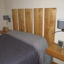 Tête de lit + chevets suspendus