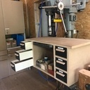 Meuble perceuse à colonne