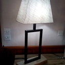 Lampe bois métal modèle 1