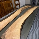 Bureau epoxy et noyer