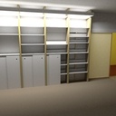 Bibliothèque en contreplaqué