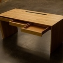 Bureau "waterfall" en chêne massif