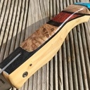 Couteau custom en marqueterie massive