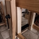 Détail de la presse verticale