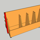 Desserte / Rack à chutes de bois
