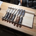 Un support pour mes ciseaux à bois.