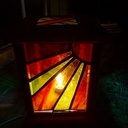 Lampe réalisée à 4 mains