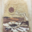 Marqueterie inspirant de l artiste Bernard Jan