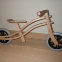 Draisienne en chêne et noyer lamé collé