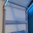 Lit cabane avec leds