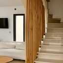 Claustra escalier double 1/4 tournant