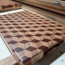 Planche à découper en bois de bout