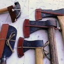 Caches en cuir pour taillants de haches &c