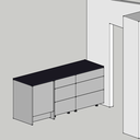 Cuisine sans poignée