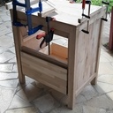 2 meubles chêne pour salle de bain