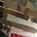 Cadre panneau led bois de palette