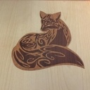 Marquetry insérer dans le dessus.