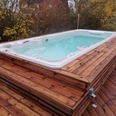 Entourage de SPA en pin CL4 et ossature