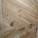 Porte coulissante en orme