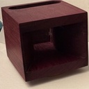 Enceinte passive cube bois de Violette