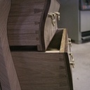 Commode régence en chêne