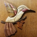 Le colibri en intarsia