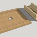 Plan gabarit queues droites 10 mm