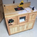 Petit meuble pour défonceuse sous table