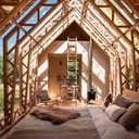 Anna Cabin, une maison en bois qui se déplie