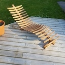 Chaise transat inspiration Lignum